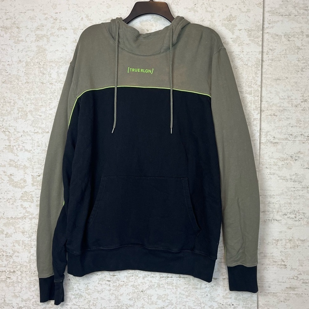 TRUE RELIGION Fashion Forward Quilted Hoodie 2XL